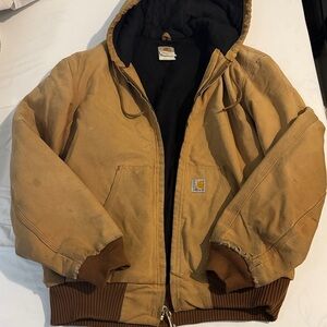 Carhartt Brown Hooded Jacket Vintage